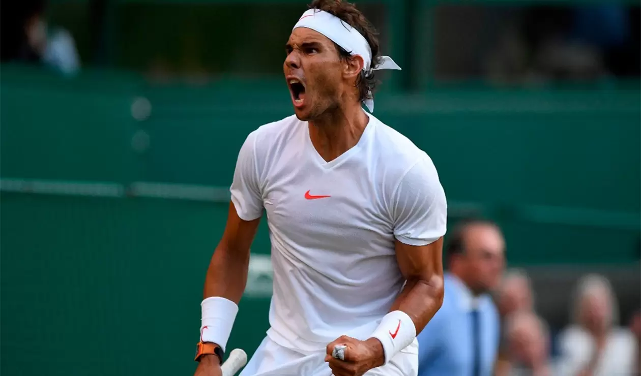 Rafael Nadal accedió a la semifinal de Wimbledon 