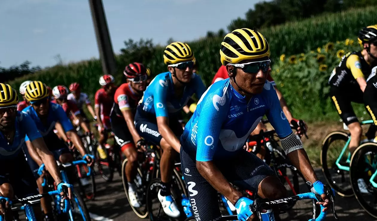 Nairo Quintana durante la etapa 18 del Tour de Francia