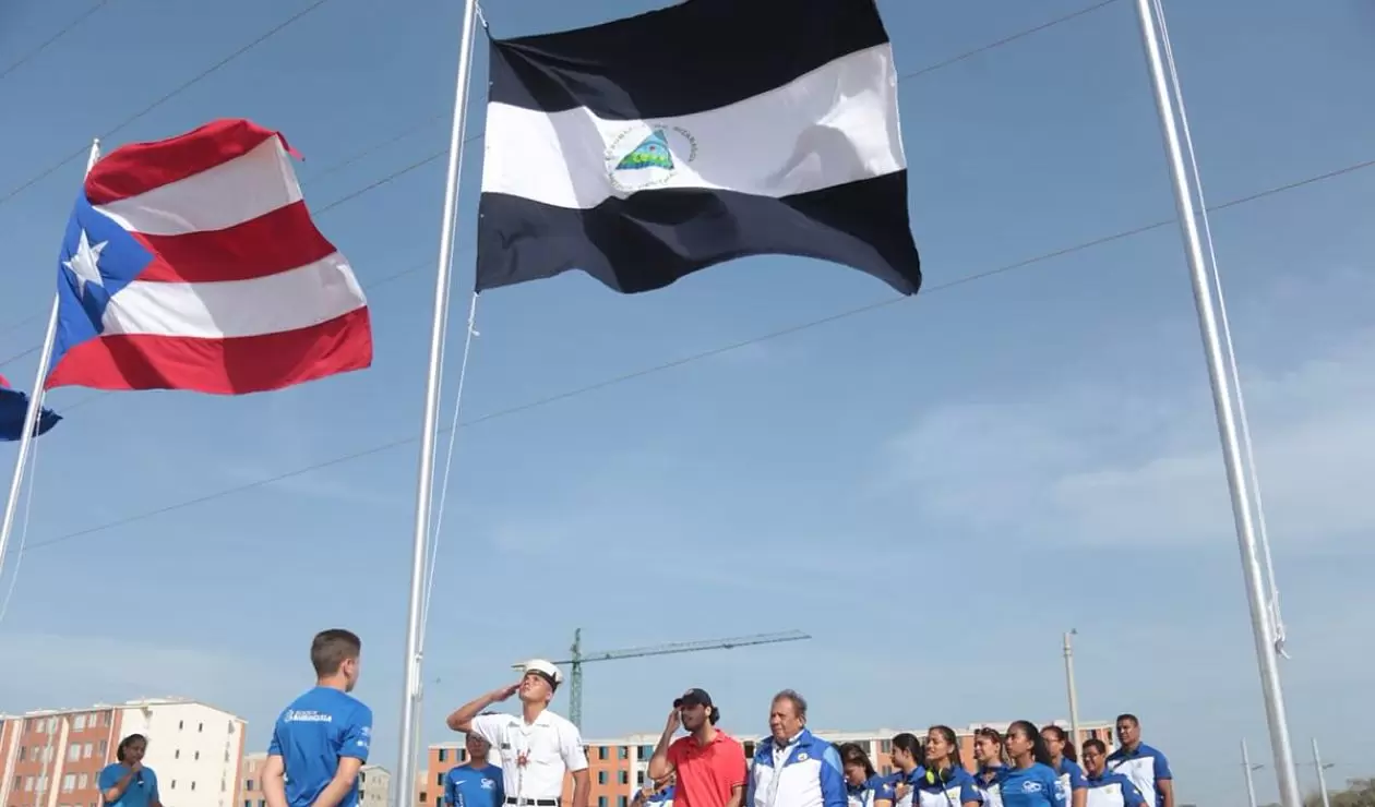 Delegación de Nicaragua presente en Barranquilla 2018 
