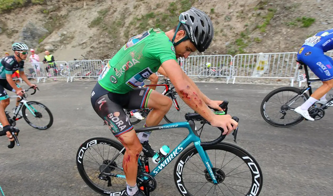 Peter Sagan se cayó en la etapa 17 del Tour de Francia