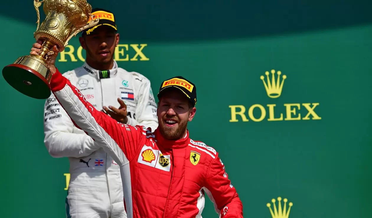 Sebastian Vettel ganador del Gran Premio de F1 británico en el circuito de Silverstone