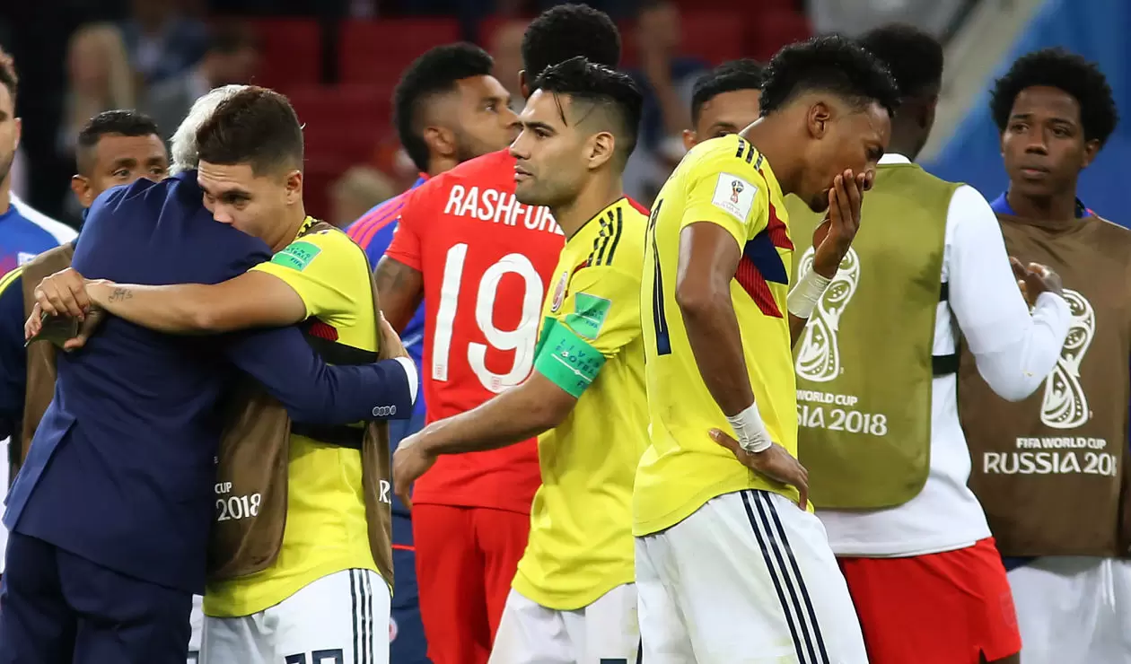 Colombia fue eliminada en los octavos de final ante Inglaterra 