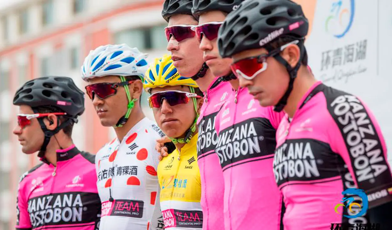 El Manzana Postobón Team, líder del Tour de Qinghai Lake