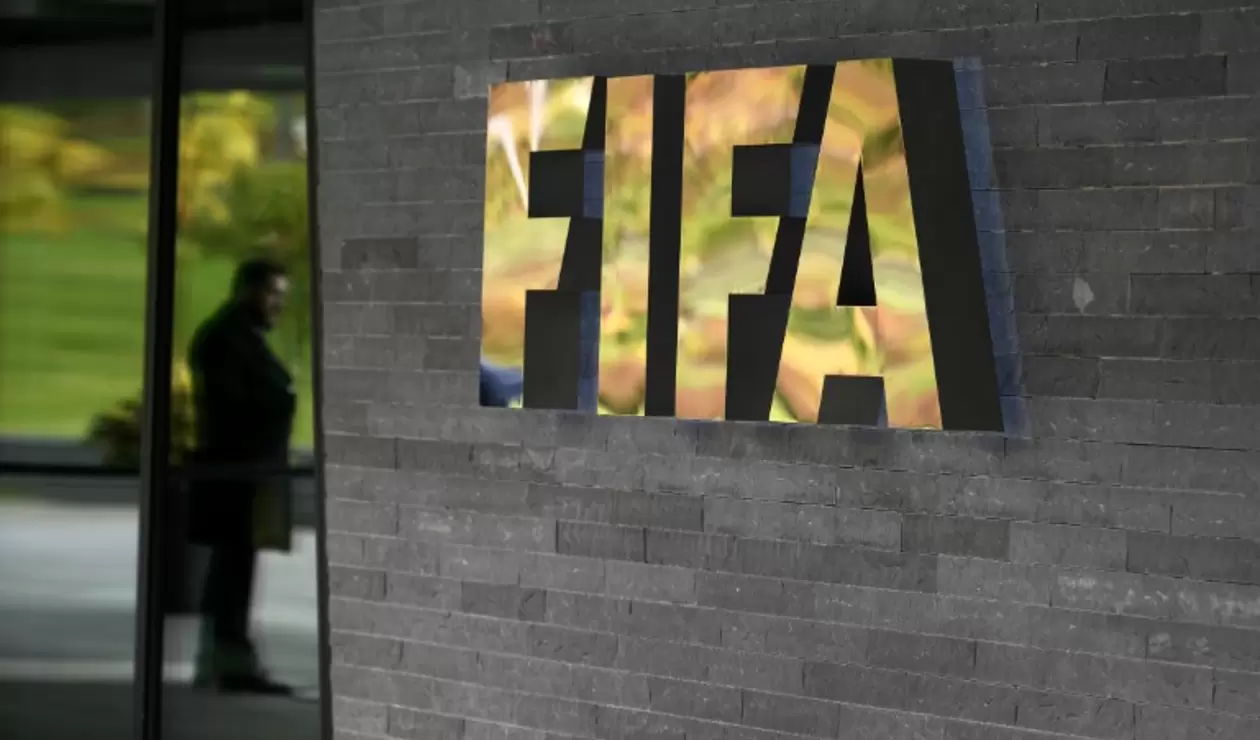 El logo oficial de La FIFA en Suiza