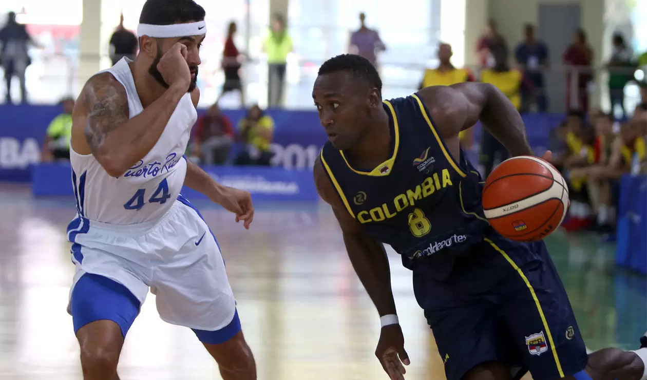 Colombia Vs Puerto Rico en la final de baloncesto en los Juegos Centroamericanos y del Caribe Barranquilla 2018 