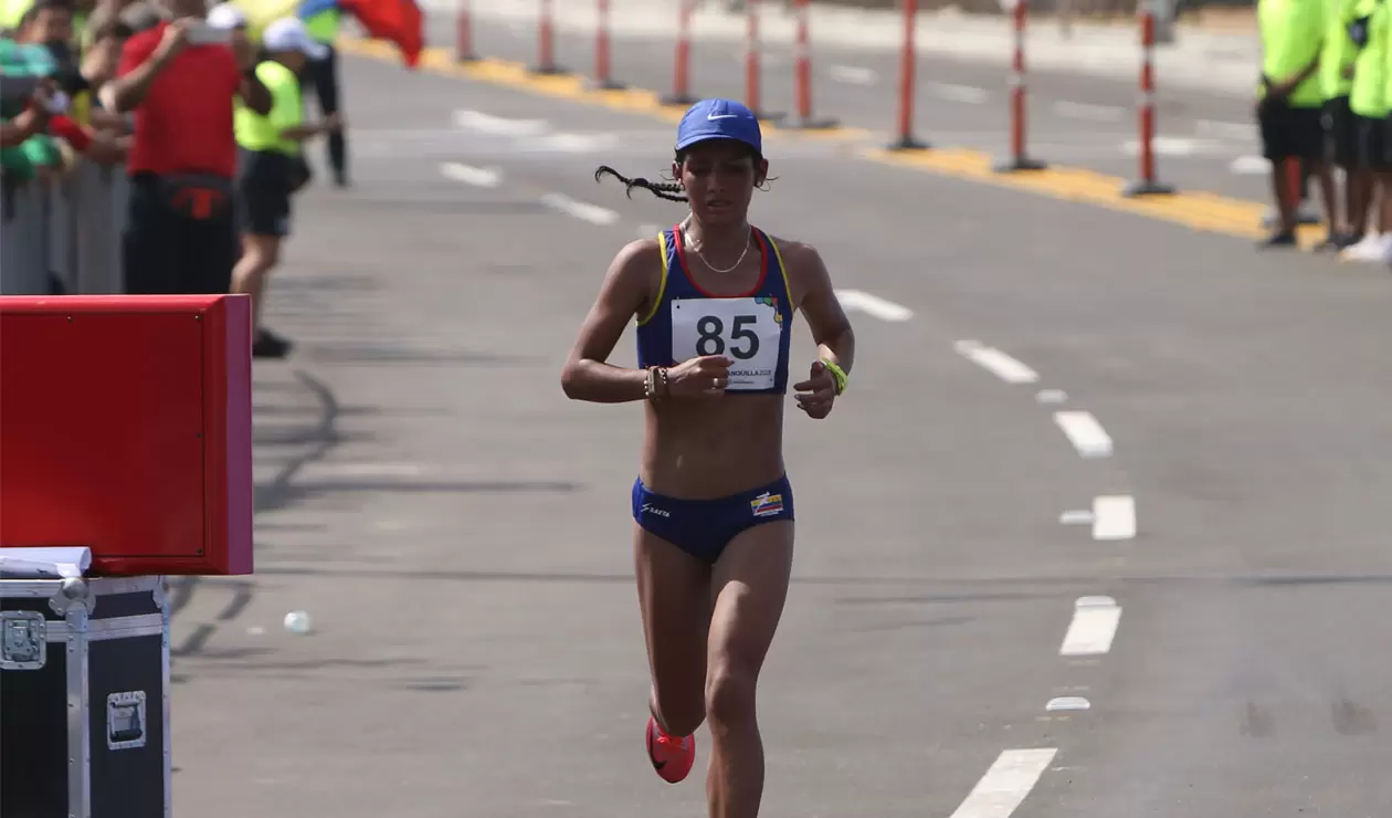 Angie Rocio Orejuela, medalla de plata en el maratón de los Juegos Centroamericanos y del Caribe Barranquilla 2018