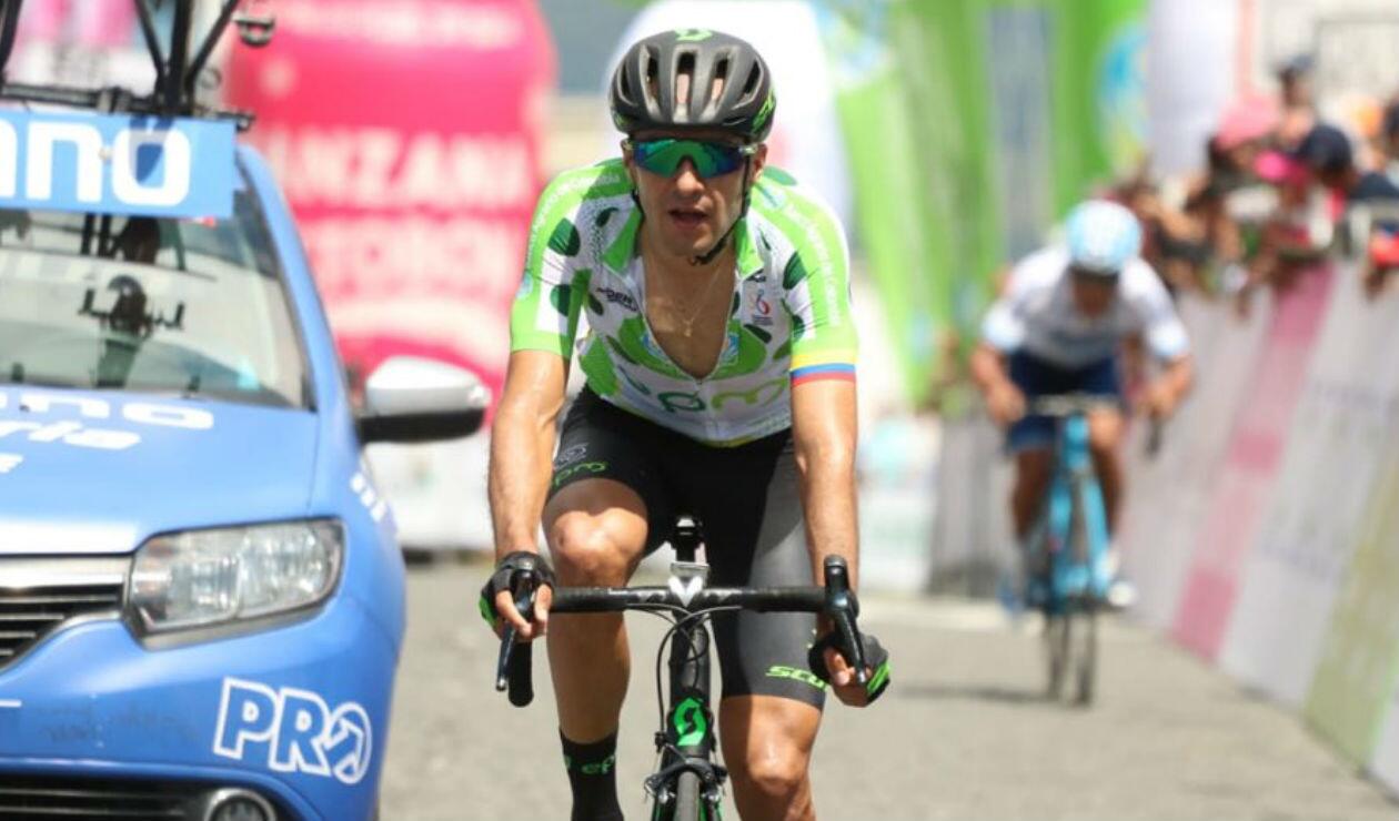 Juan Pablo Suárez, ciclista del EPM-Scott, se impuso en la quinta etapa de la Vuelta a Colombia