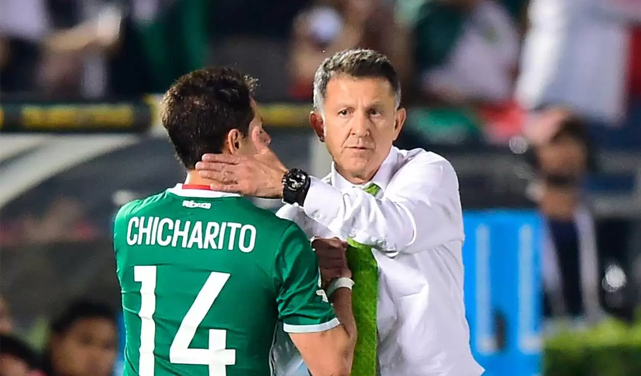 Juan Carlos Osorio y Javier 'Chicharito' Hernández