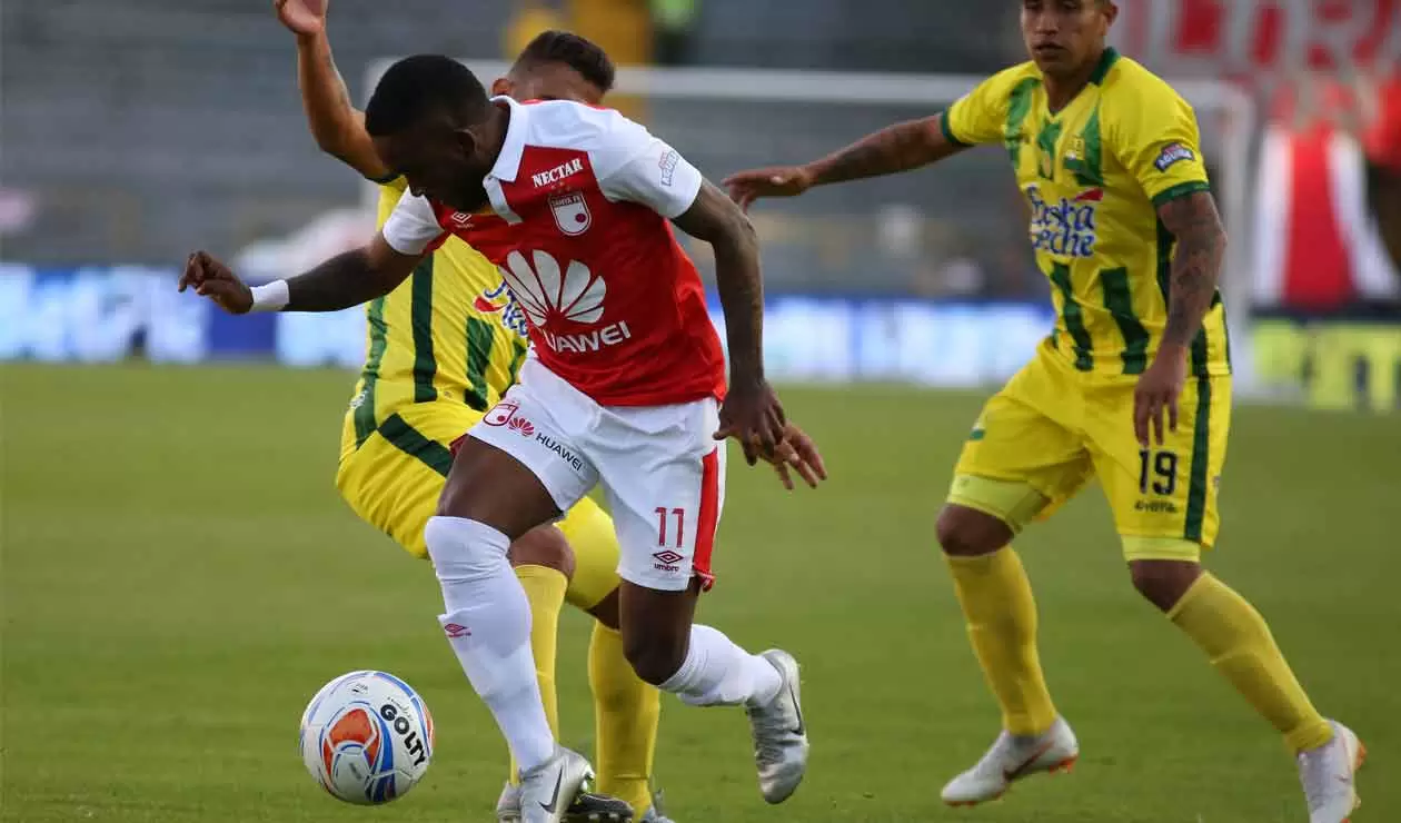 Independiente Santa Fe no pudo pasar del empate ante Bucaramanga en la sexta fecha de la Liga Águila