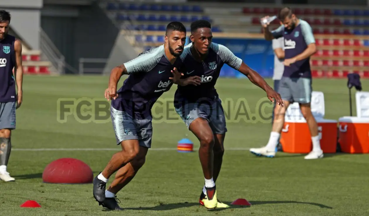 Suárez y Yerry Mina