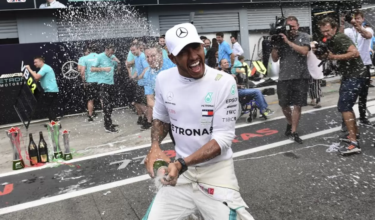 Lewis Hamilton ganó el Gran Premio de Italia