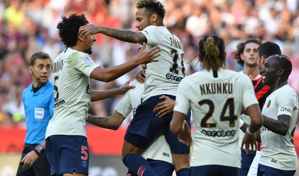 El PSG logró el triunfo ante el Niza en Francia.