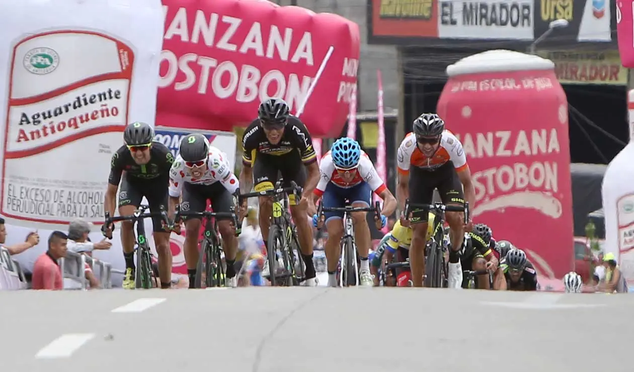  Óscar Quiroz luego de ganar la segunda etapa del Clásico RCN 2018