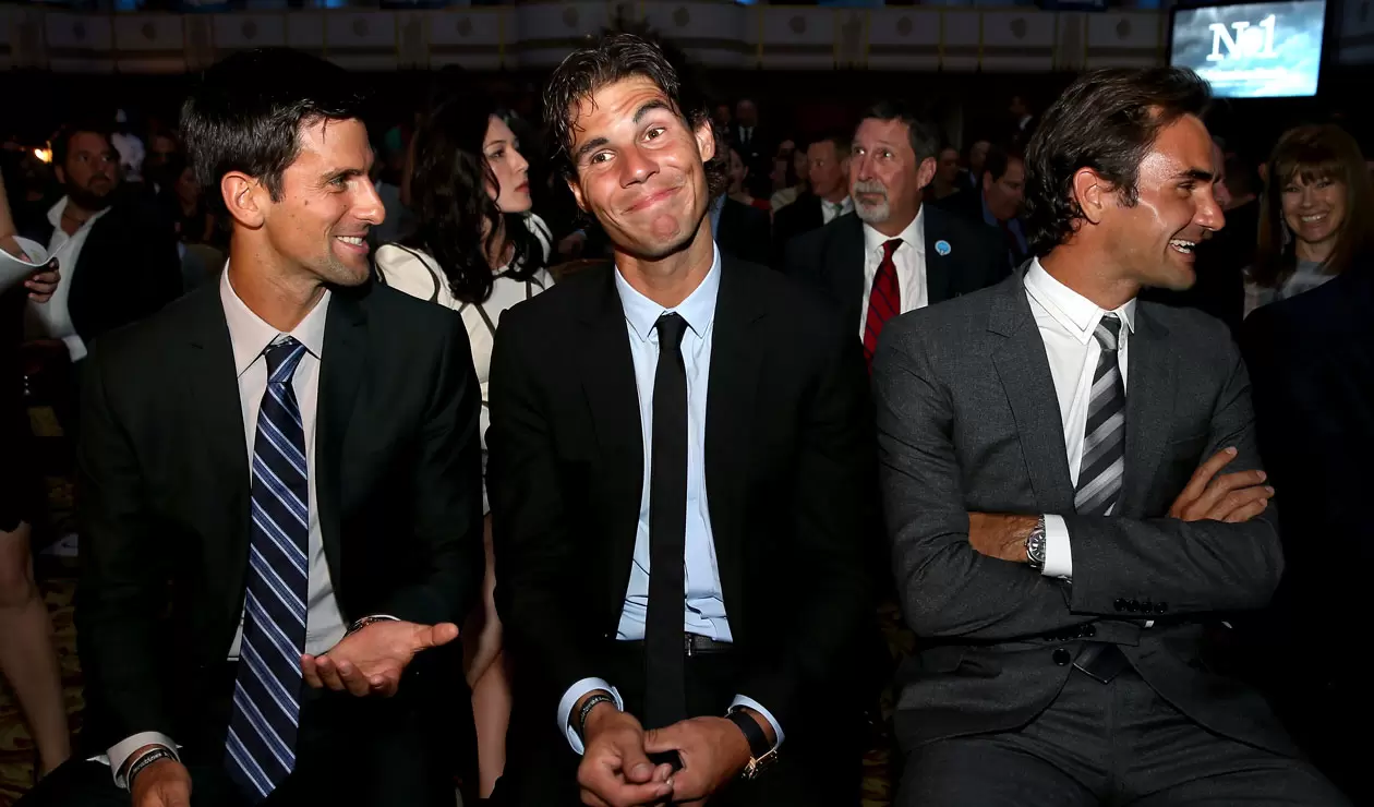 Novac Djokovic, Rafael Nadal y Roger Federer, reyes del circuito de la ATP