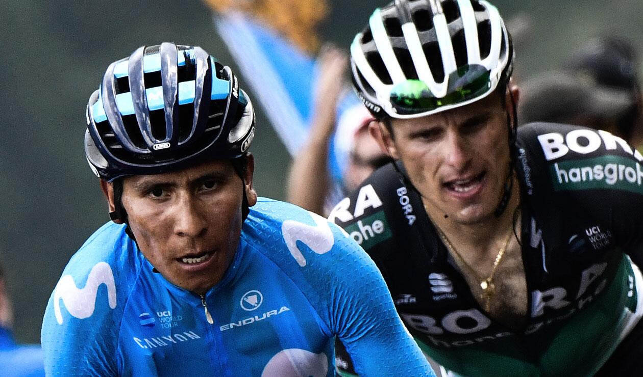 Nairo Quintana, líder del Movistar en la Vuelta a España