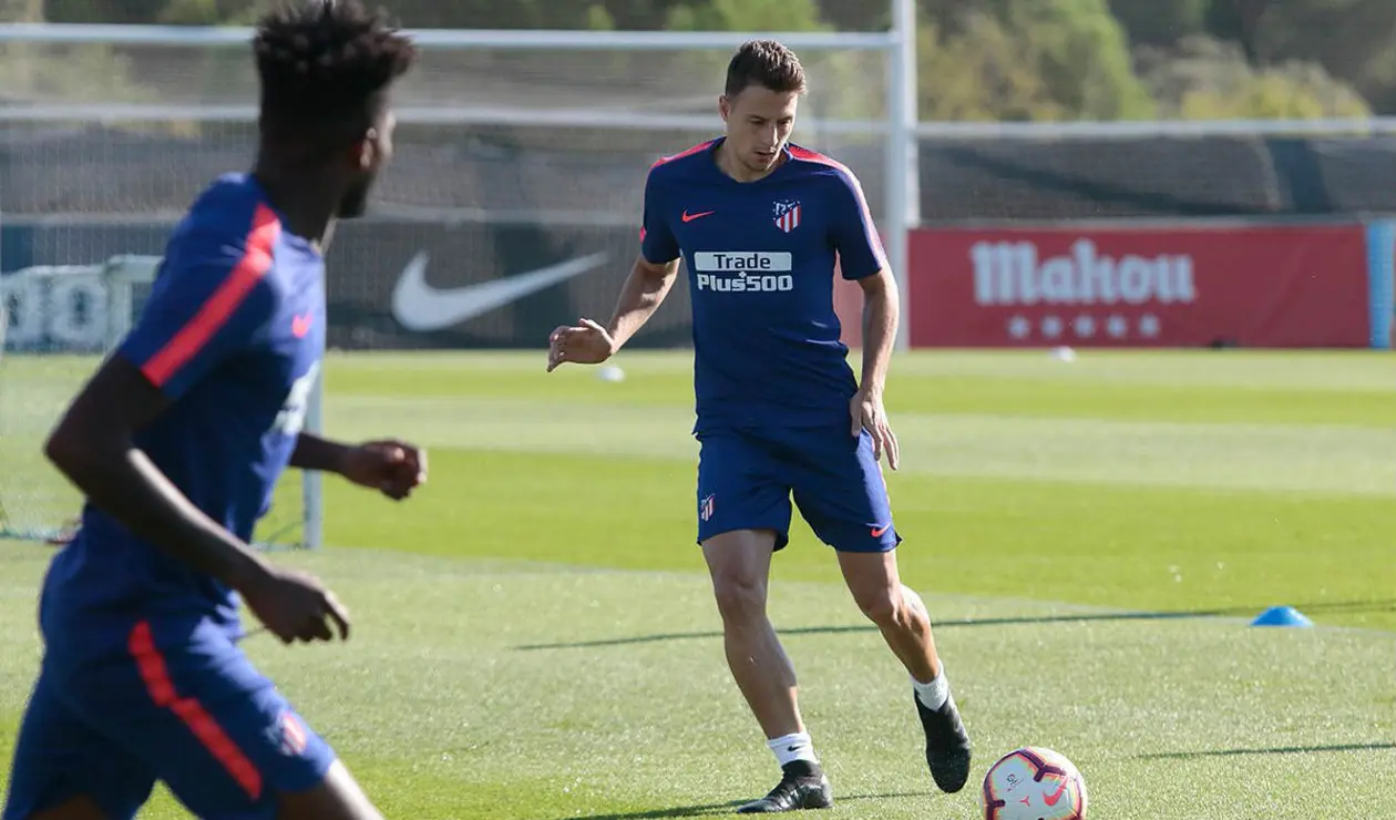 Santiago Arias, Atlético de Madrid, entrenamiento 2018 
