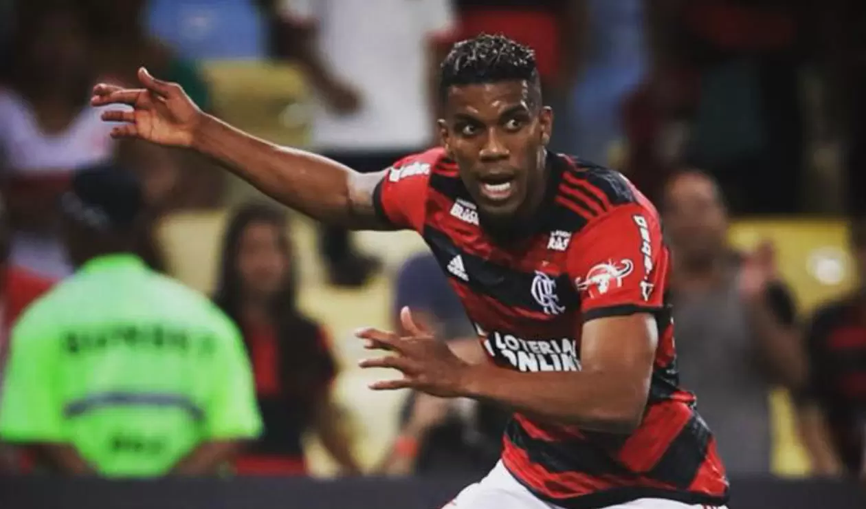 Orlando Berrío, jugador del Flamengo de Brasil