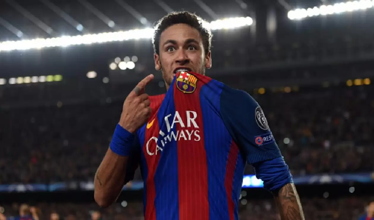 Neymar vistiendo la camiseta del FC Barcelona