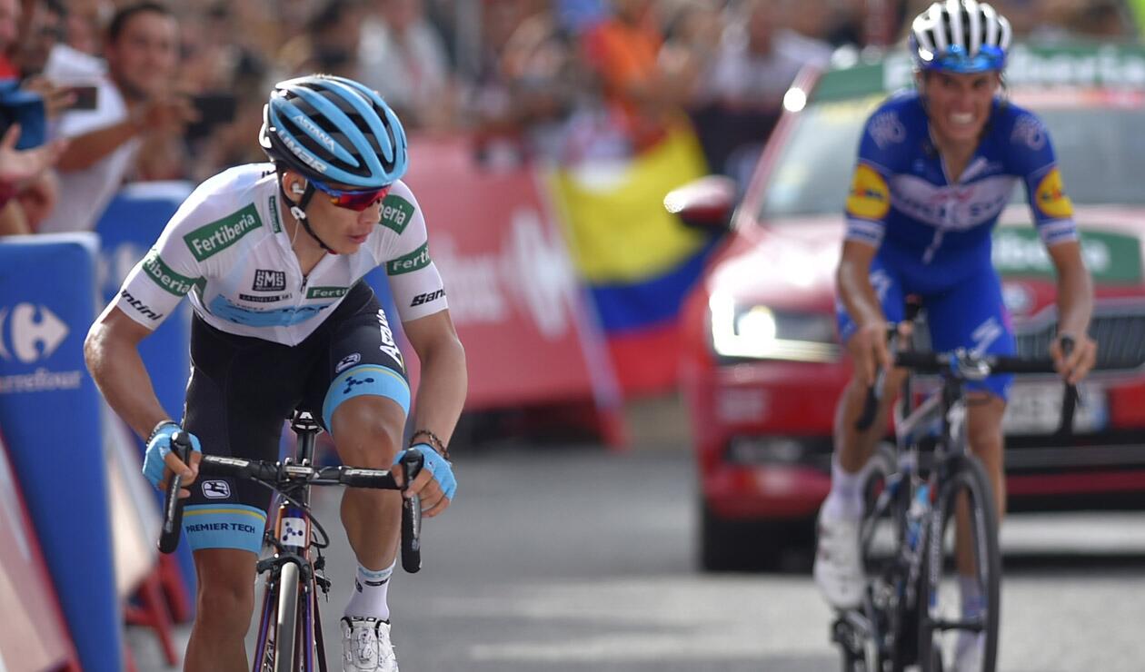 Miguel Ángel López quedó tercero en la Vuelta a España