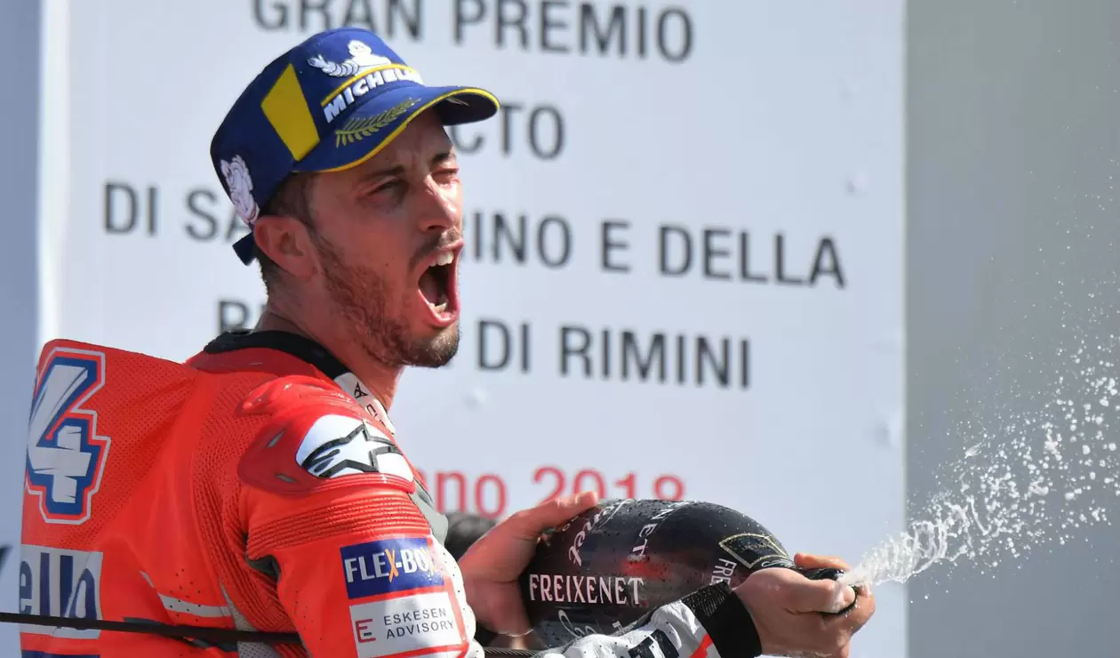 Andrea Dovizioso se hizo con la victoria en el Gran Premio de San Marino de MotoGP