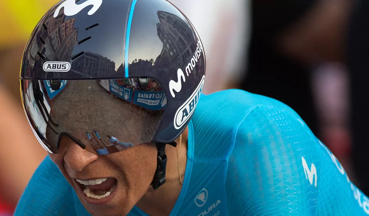 Nairo Quintana tras la crono en la Vuelta a España 2018 