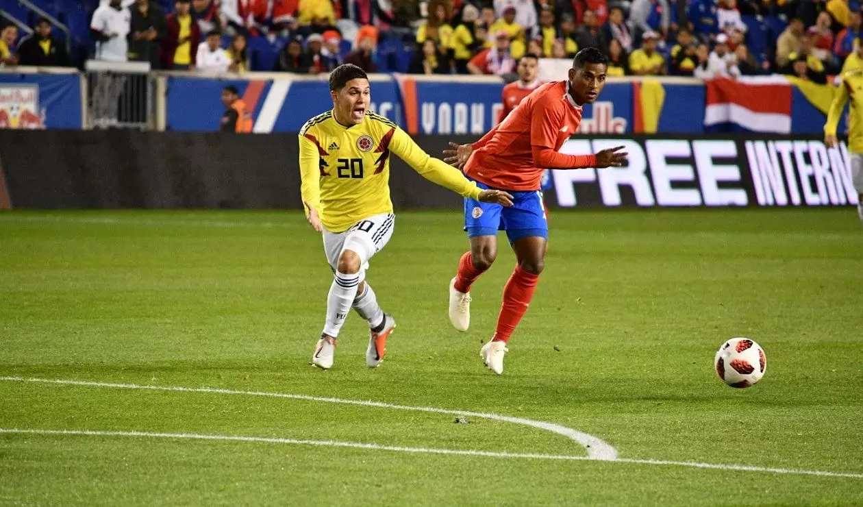 Colombia tuvo el control del balón, pero Costa Rica complicó en defensa