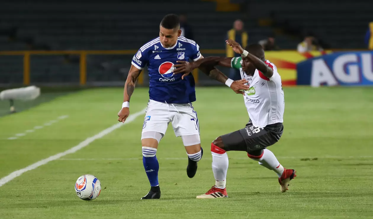 Millonarios venía de quedar eliminado en la Copa Sudamericana frente a Santa Fe