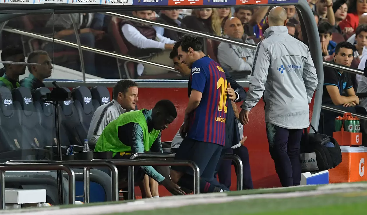 Messi salió con evidentes problemas físicos en el partido ante Sevilla