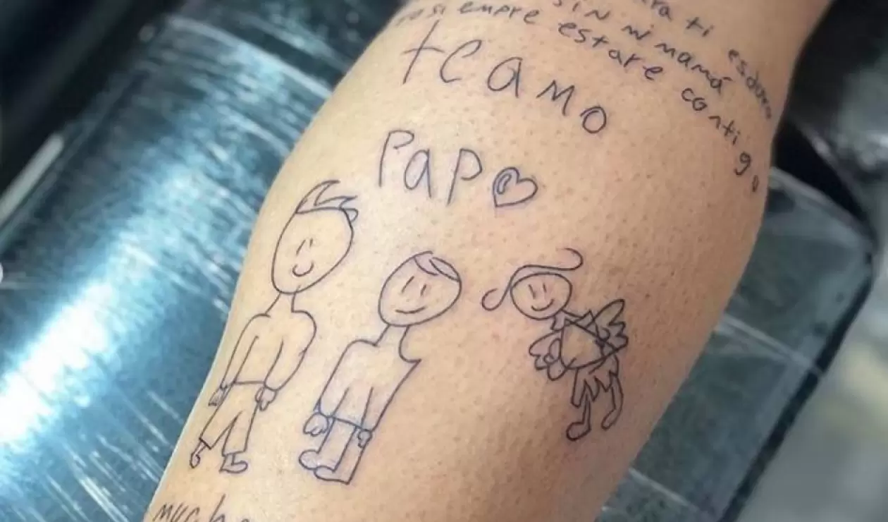 El tatuaje de Luis Delgado que emocionó a las redes sociales