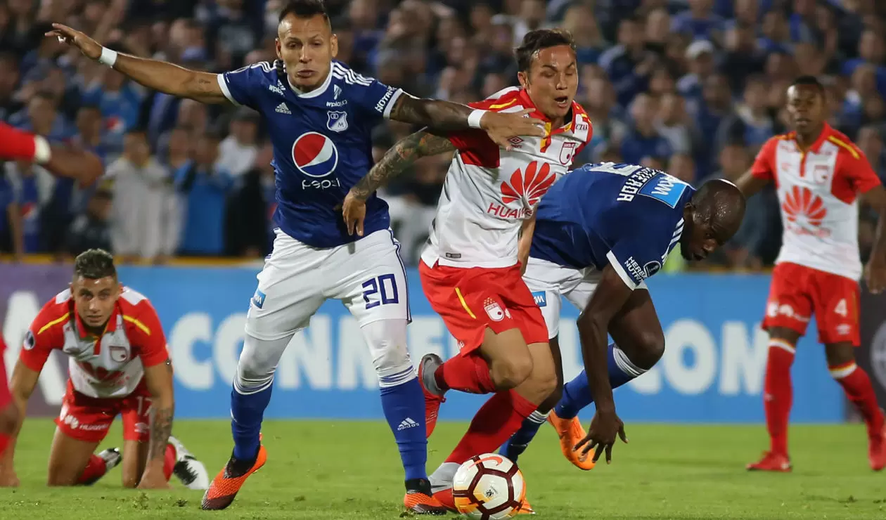 Millonarios hizo de local ante Santa Fe en el partido de vuelta · Copa Sudamericana 2018    