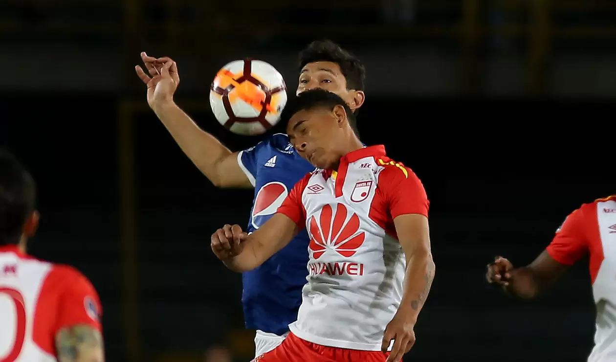 Millonarios no tuvo claridad ante el arco de Santa Fe en el primer tiempo · Copa Sudamericana 2018  