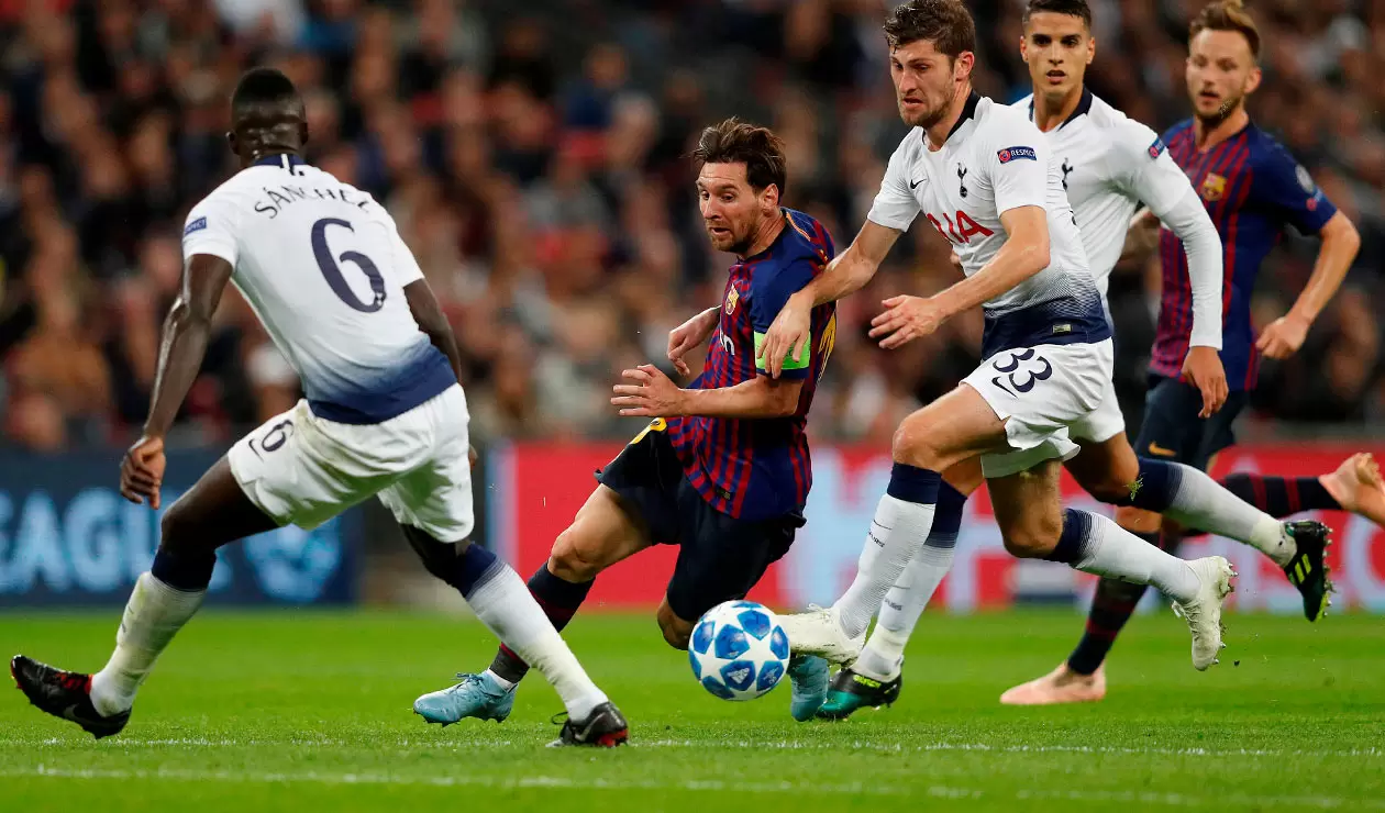 Dávinson Sánchez intento marcar a Messi, la figura del partido