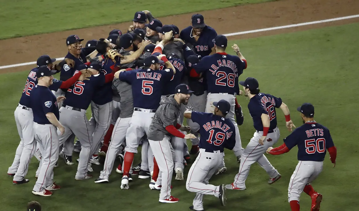 Los Medias Rojas, campeones de la Serie Mundial de Beisbol 