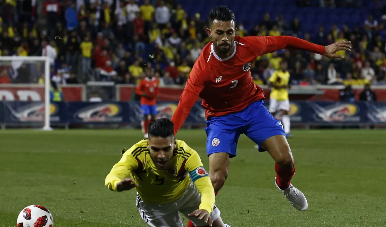 Colombia en partido ante Costa Rica