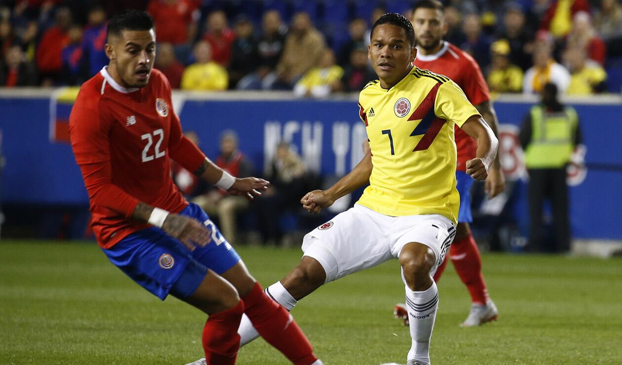 Colombia en partido ante Costa Rica