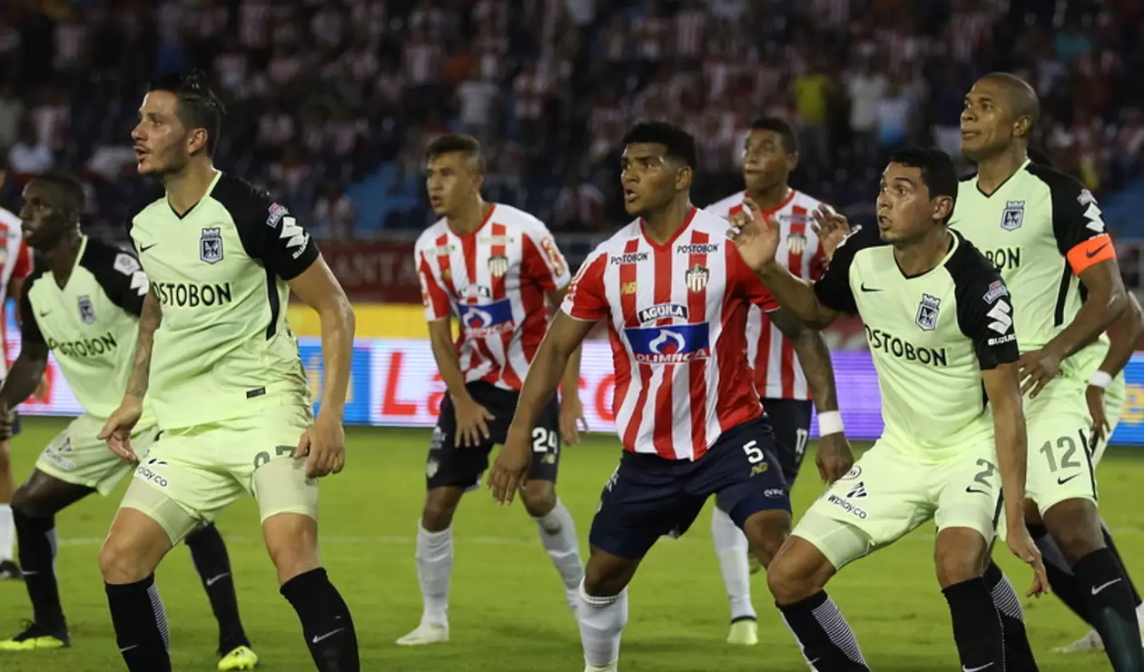 Junior vs Atlético Nacional en la Copa Águila