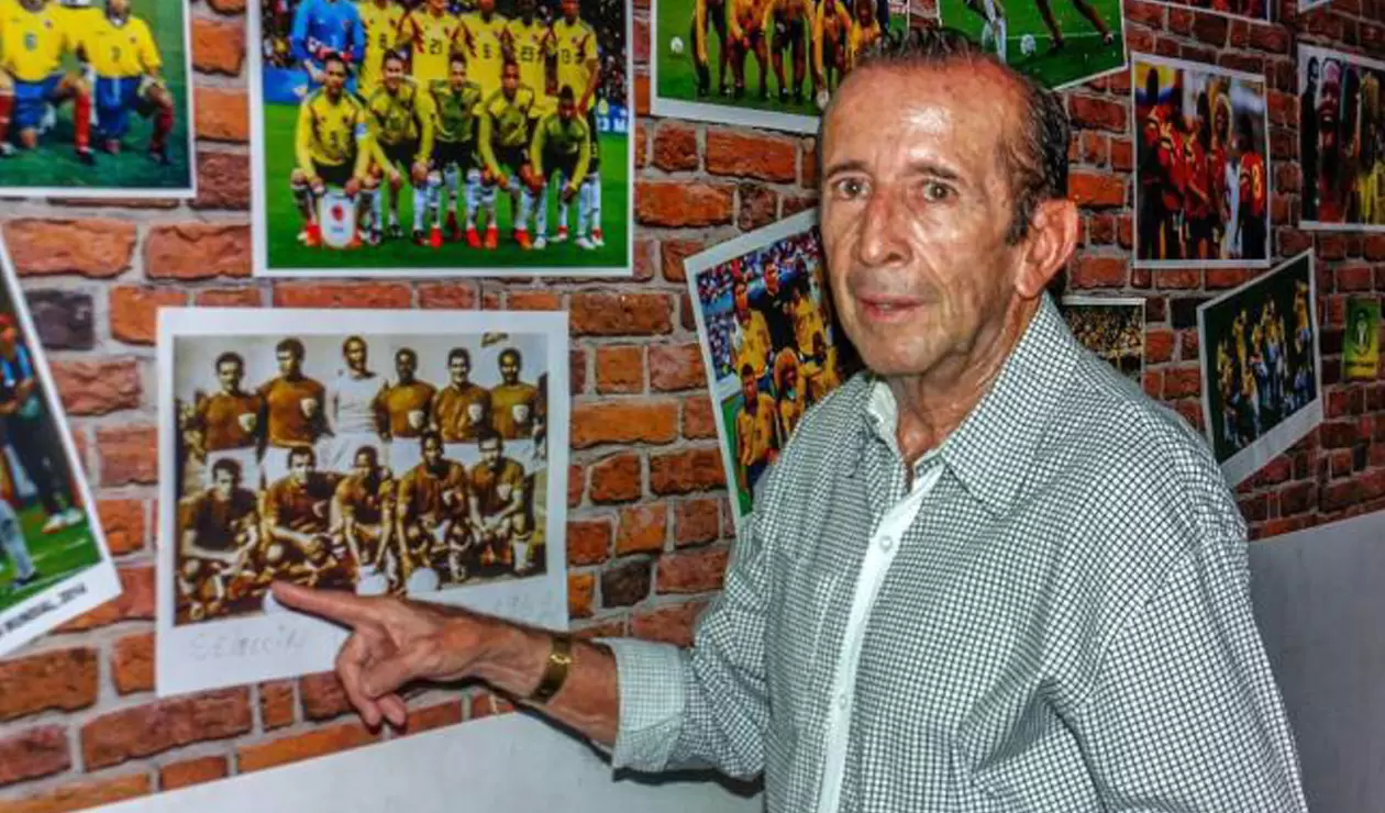 'El Cuca' Aceros, mundialista con la Selección Colombia en Chile 62