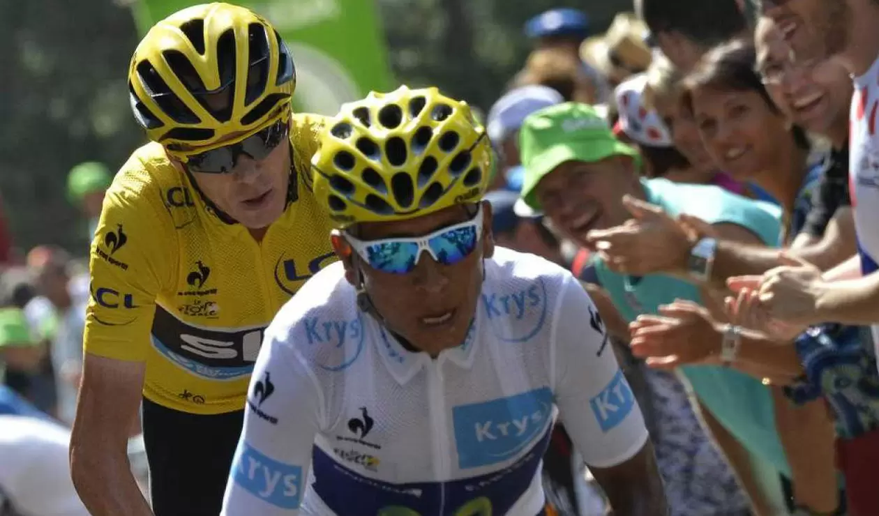Froome y Nairo Quintana en el Tour de Francia
