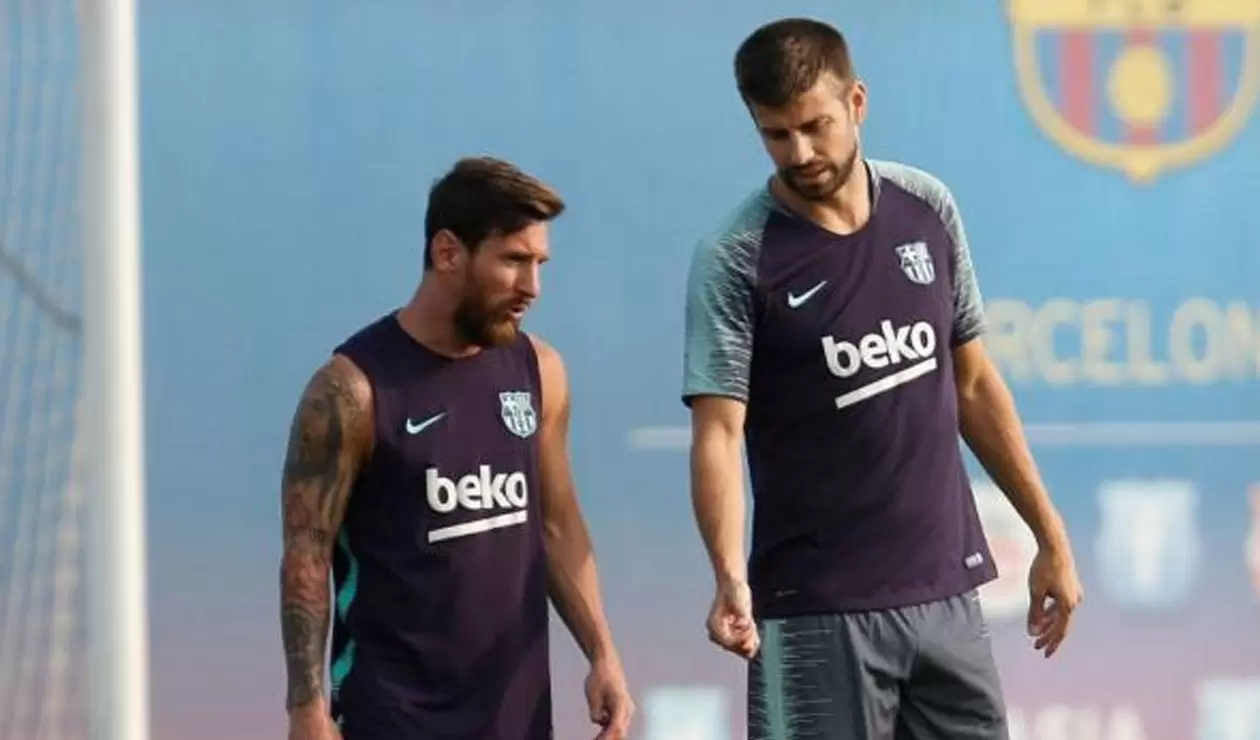 Lionel Messi y Piqué
