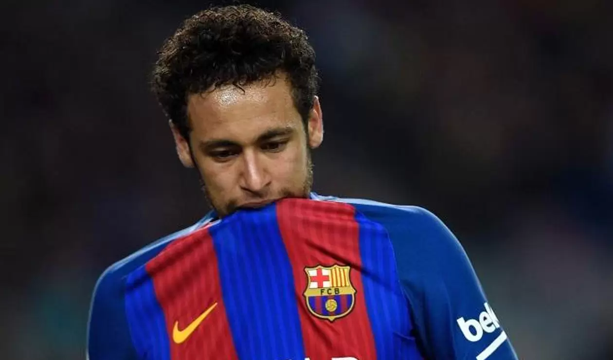 Neymar jugando para el Barcelona