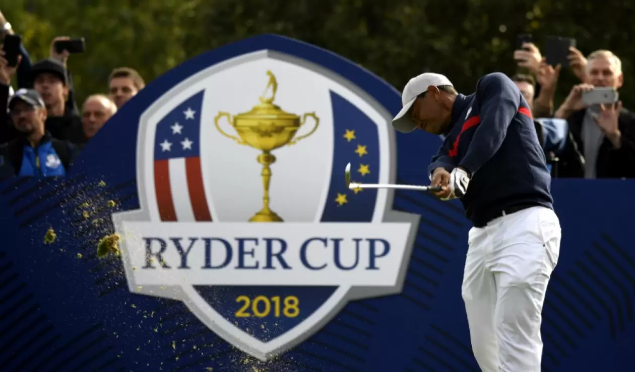 Tiger Woods en la Ryder Cup 2018