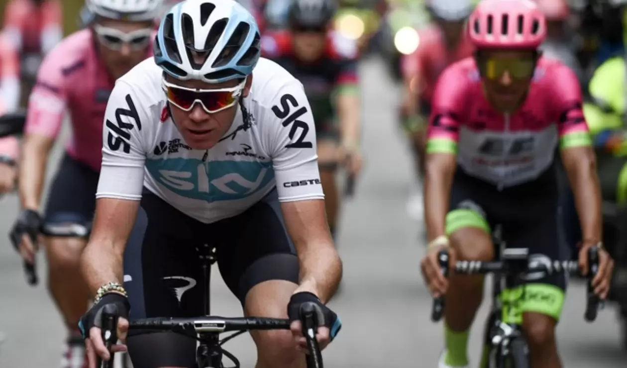 Chris Froome en el 'Giro de Rigo'