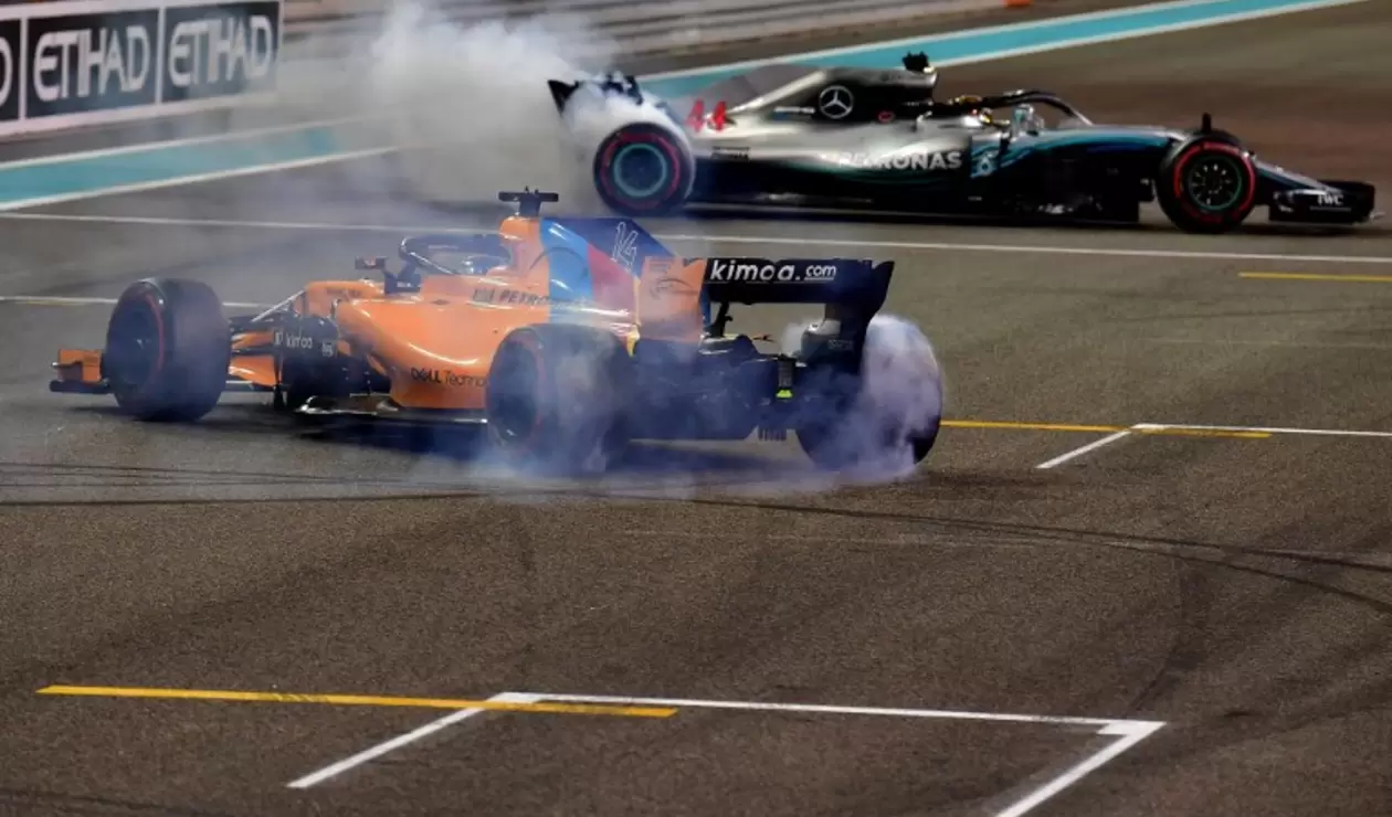 Homenaje a Fernando Alonso en el Gran Premio de Abu Dhabi de Fórmula 1