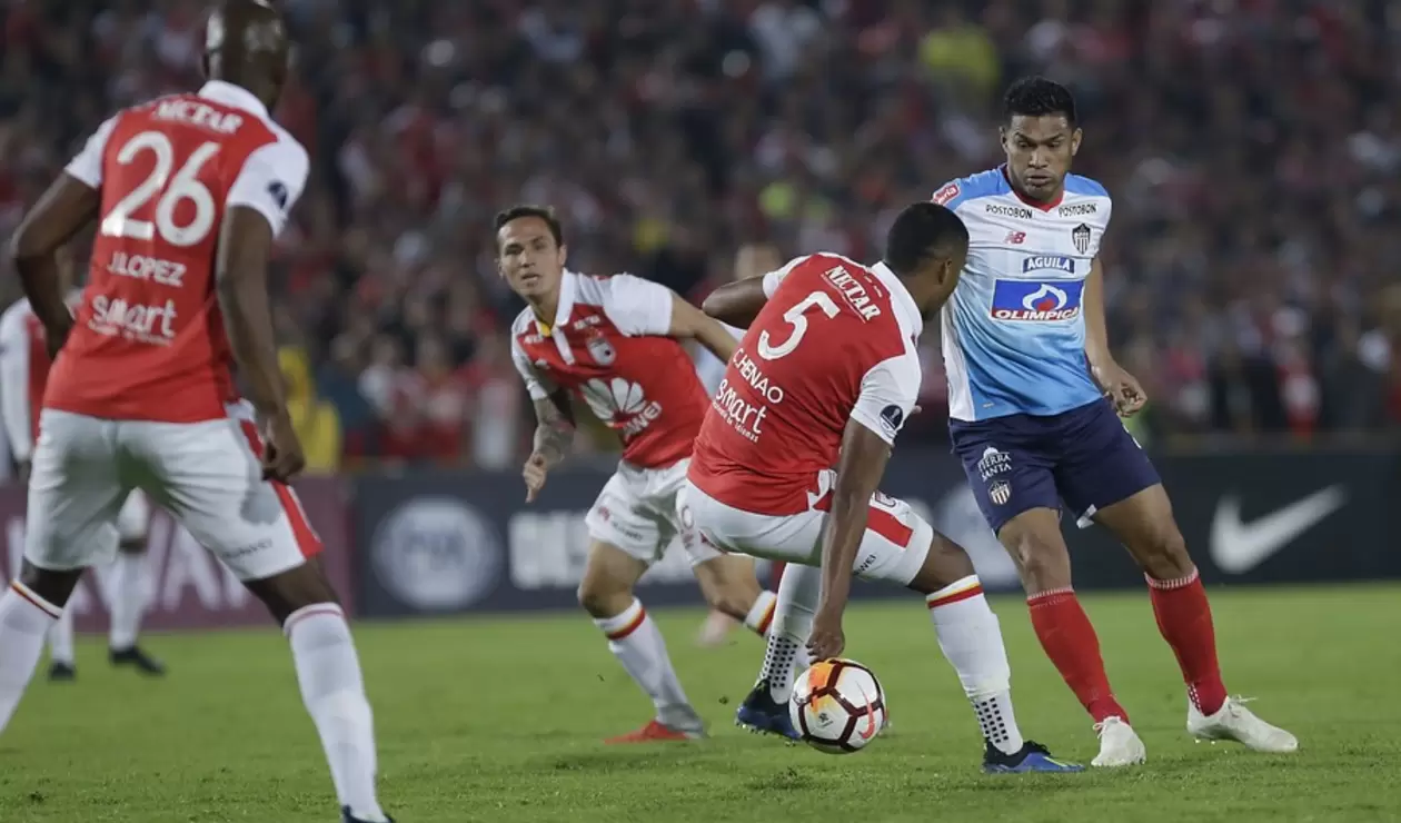 Junior, con la ventaja ante Santa Fe en las semifinales de la Sudamericana