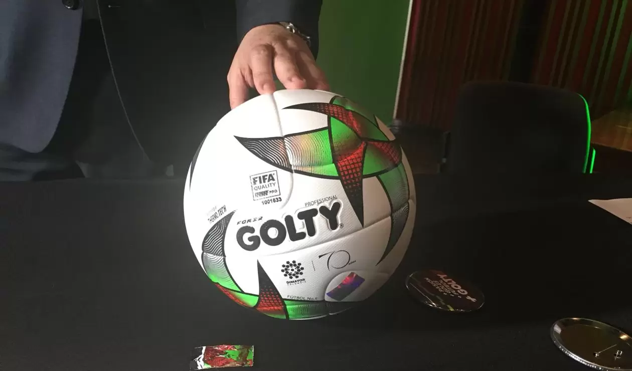 El balón Golty para la temporada 2019 en el fútbol profesional colombiano 