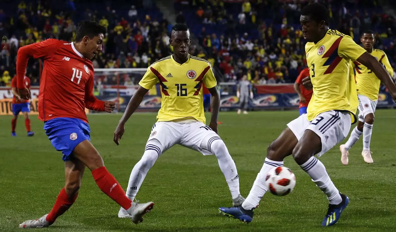Crisitan Borja y Óscar Murillo con la Selección Colombia