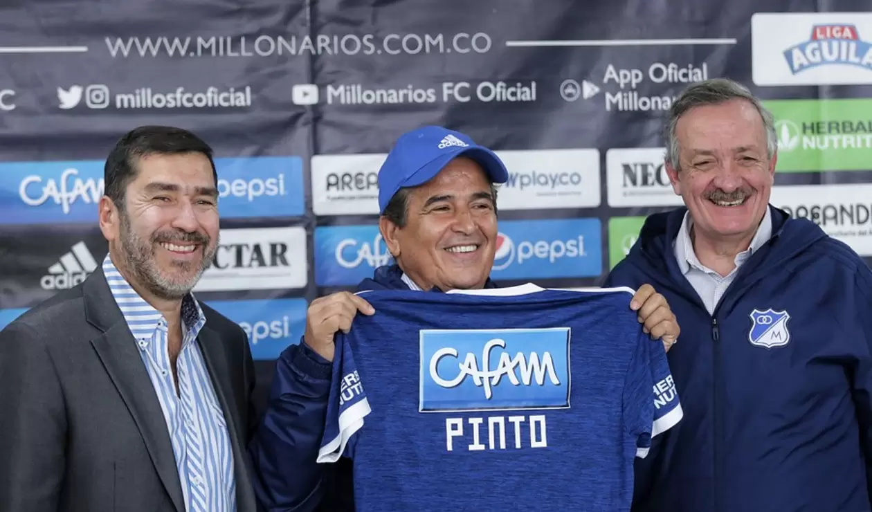 Jorge Luis Pinto, nuevo técnico de Millonarios