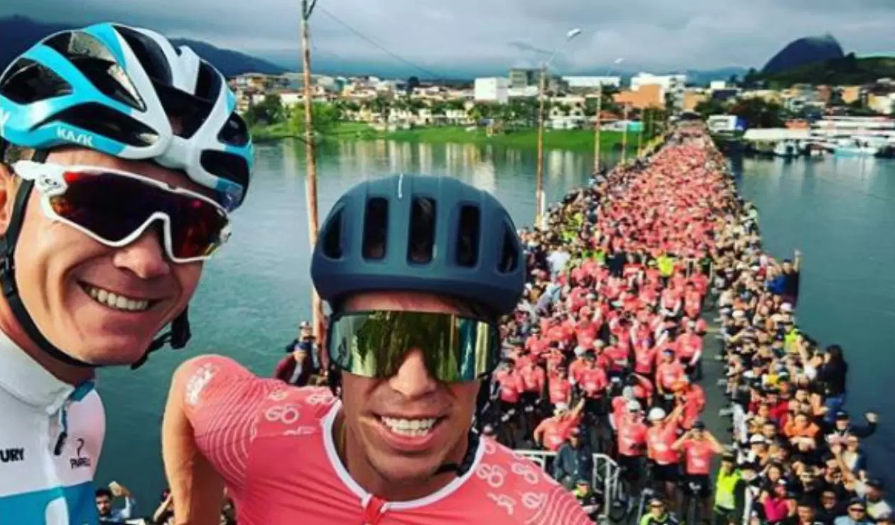 Chris Froome y Rigoberto Urán - El Giro de Rigo