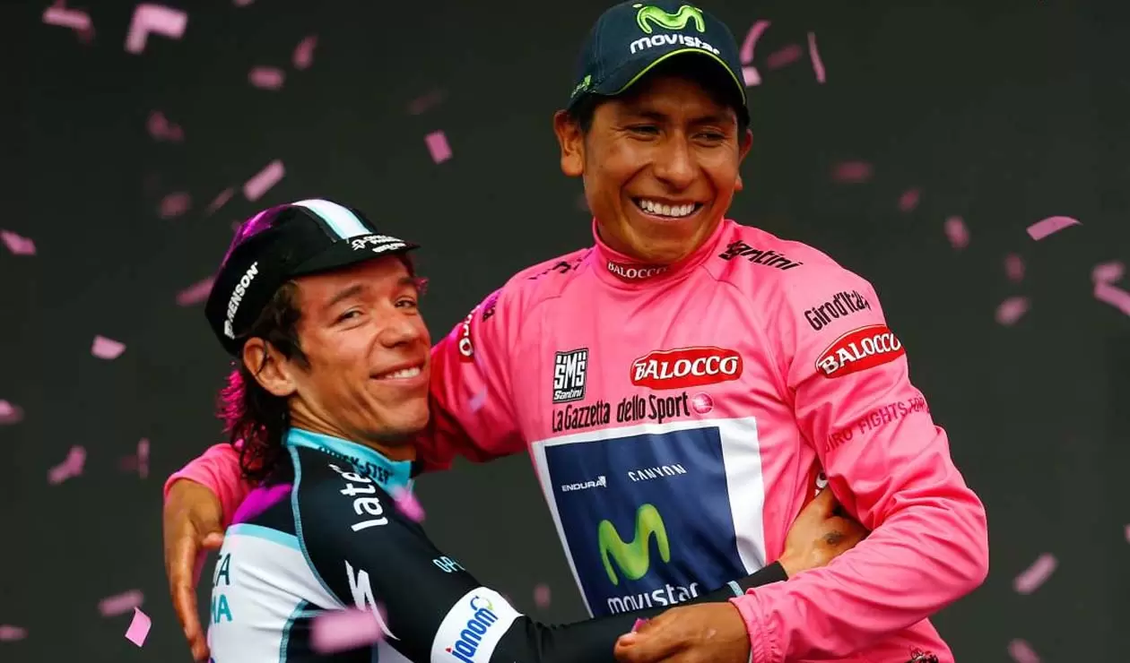 Rigoberto Urán y Nairo Quintana, tras el Giro de Italia 2014