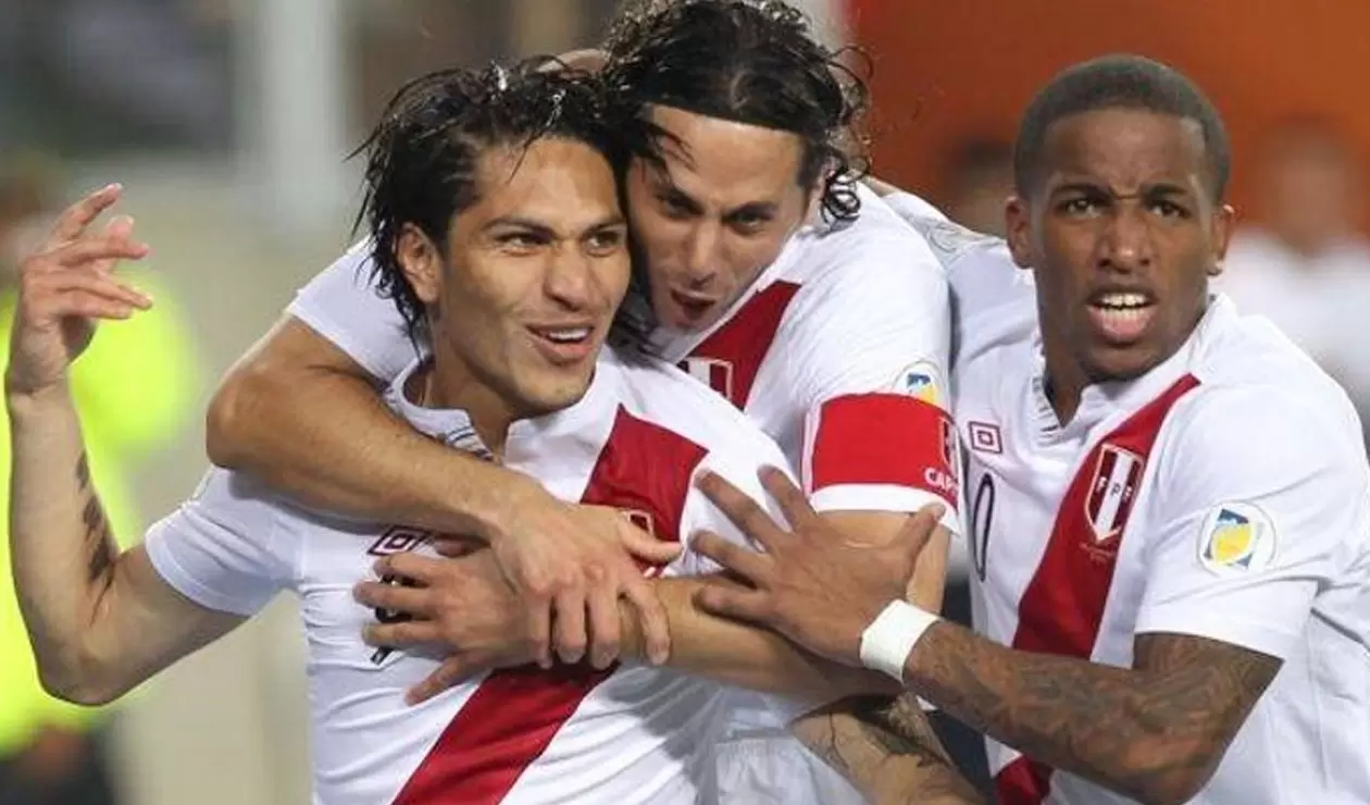 Jugadores de la Selección de Perú